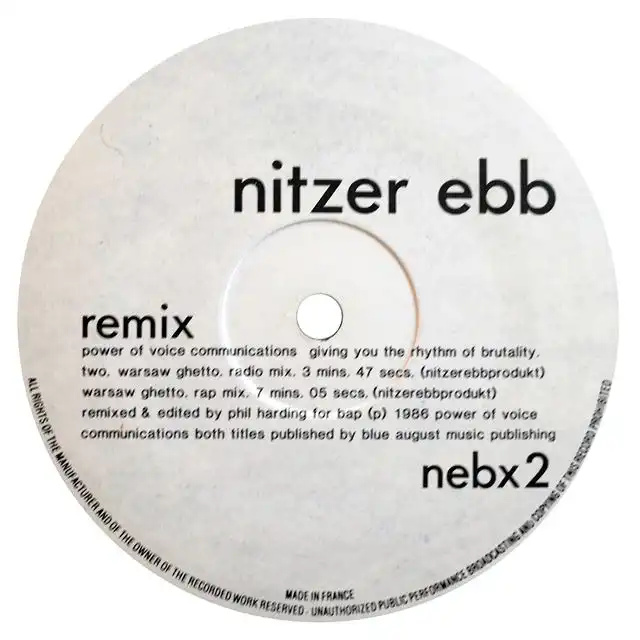 NITZER EBB ‎/ WARSAW GHETTO (REMIX)Υʥ쥳ɥ㥱å ()