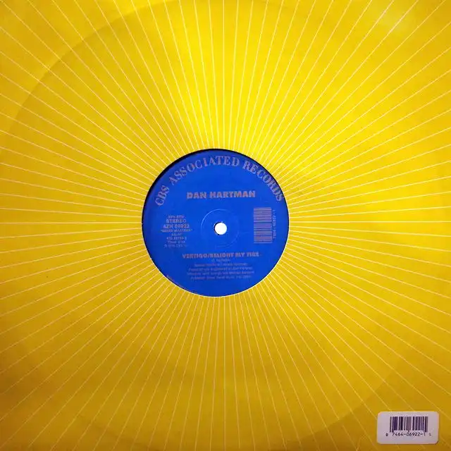 DAN HARTMAN ‎/ INSTANT REPLAY ／ VERTIGO／RELIGHT MY FIRE