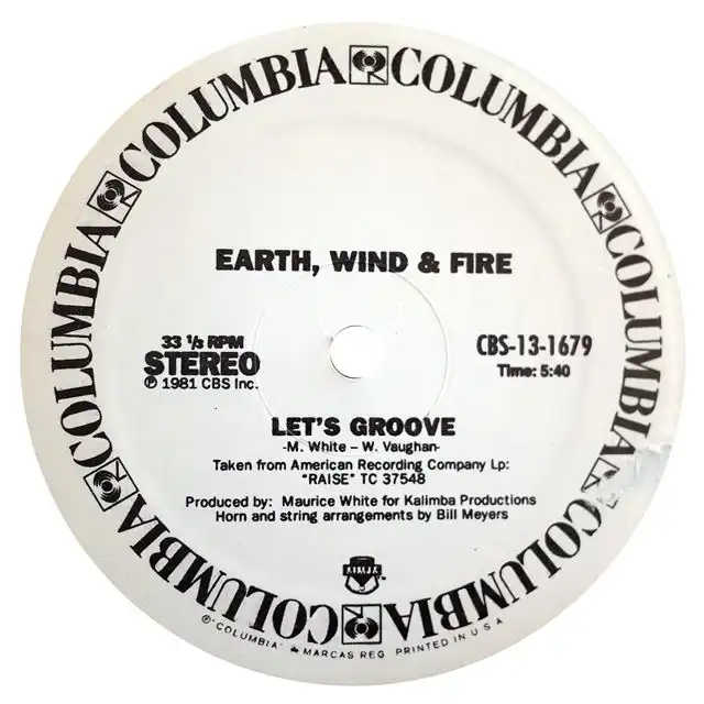 EARTH WIND & FIRE ‎/ LET'S GROOVE  IN THE STONE