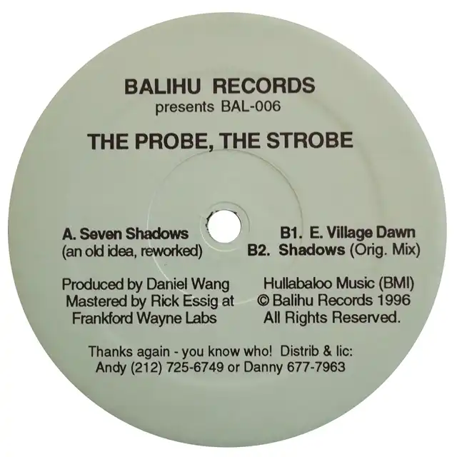 DANIEL WANG ‎/ PROBE, THE STROBEΥʥ쥳ɥ㥱å ()