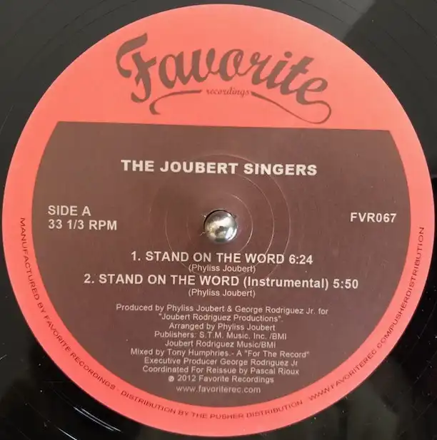 JOUBERT SINGERS ‎/ STAND ON THE WORD