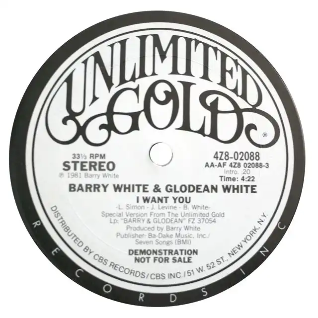 BARRY WHITE & GLODEAN WHITE ‎/ I WANT YOU