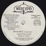 PHILLY U.S.A. ‎/ SPEAK WELL Υʥ쥳ɥ㥱å ()