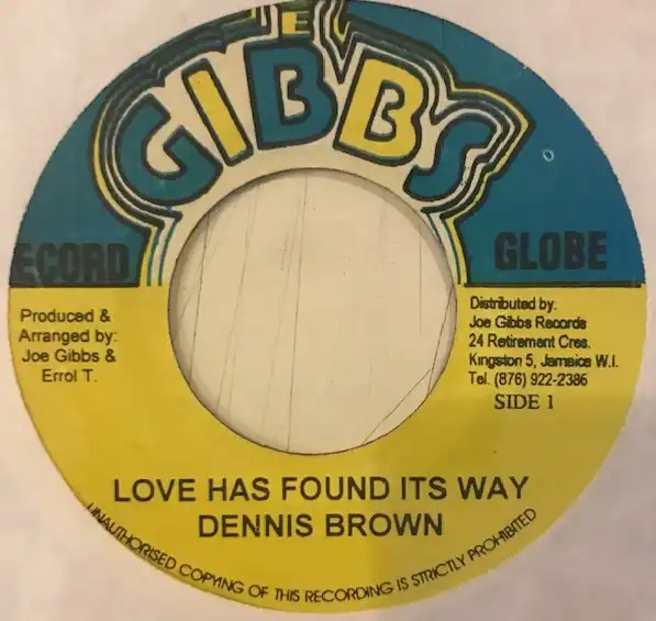 DENNIS BROWN / LOVE HAS FOUND IT'S WAY