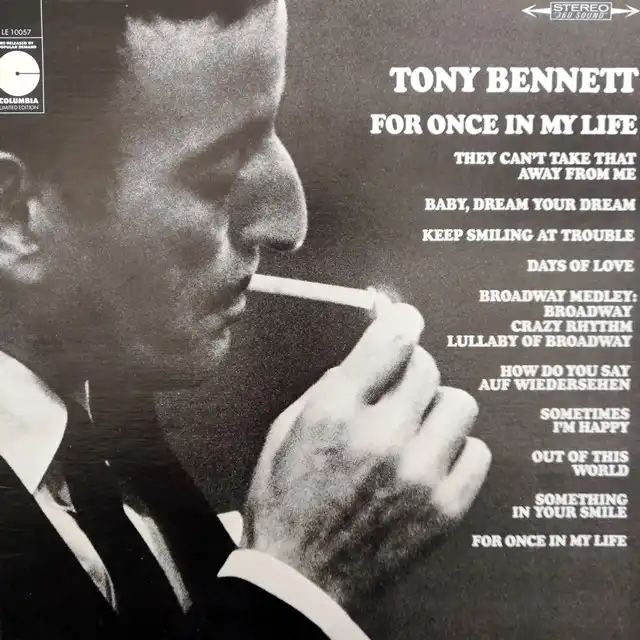 TONY BENNETT ‎/ FOR ONCE IN MY LIFE
