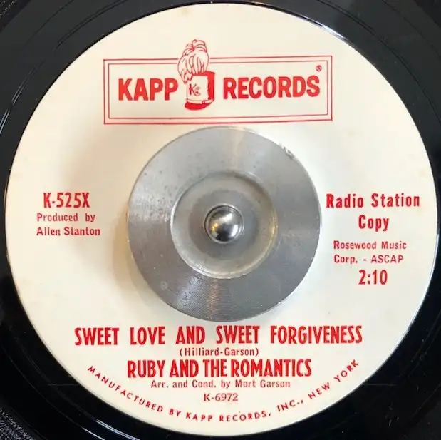 RUBY AND THE ROMANTICS / SWEET LOVE AND SWEET  MY SUMMER LOVE