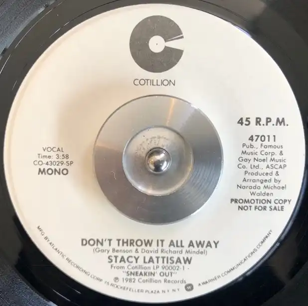 STACY LATTISAW / DON'T THROW IT ALL AWAY