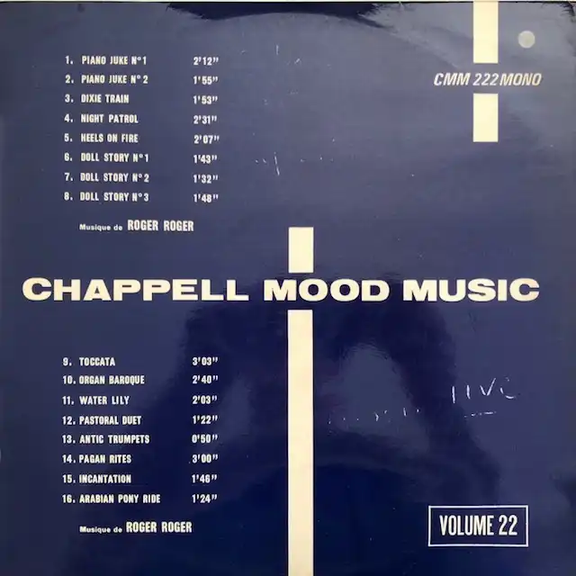 ROGER ROGER / CHAPPELL MOOD MUSIC VOL.22
