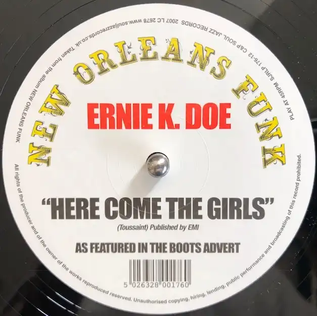ERNIE K. DOE / HERE COME THE GIRLS