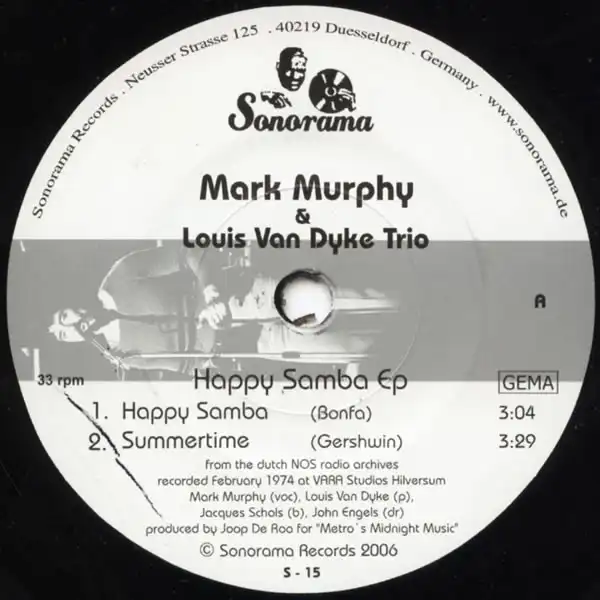 MARK MURPHY & LOUIS VAN DYKE TRIO / HAPPY SAMBA EP
