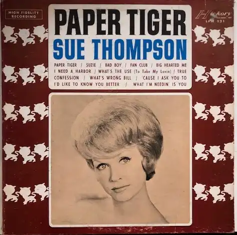 SUE THOMPSON / PAPER　TIGERのアナログレコードジャケット (準備中)