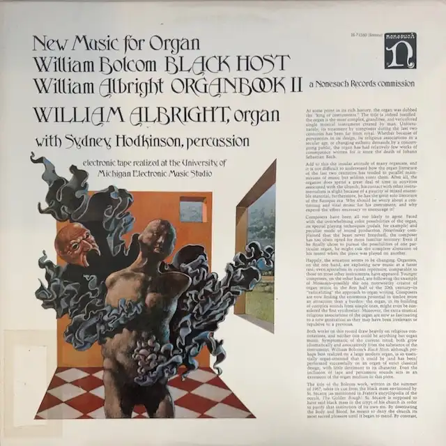 WILLIAM BOLCOM ／ WILLIAM ALBRIGHT / NEW MUSIC FOR ORGAN
