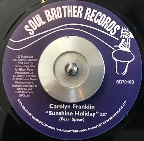 CAROLYN FRANKLIN ‎/ SUNSHINE HOLIDAY  DEAL WITH IT