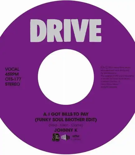 JOHNNY K / I GOT BILLS TO PAY (FUNKY SOUL BROTHER EDIT)Υʥ쥳ɥ㥱å ()