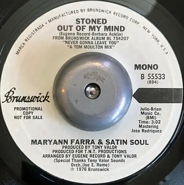 MARYANN FARRA & SATIN SOUL / STONED OUT OF MY MIND