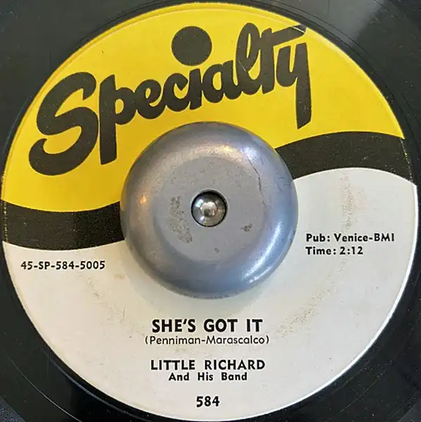 LITTLE RICHARD AND HIS BAND / SHE'S GOT IT／HEEBY-JEEBIES