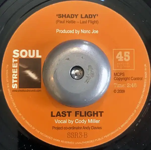 LAST FLIGHT ‎/ DON'T GIVE YOUR LOVE  SHADY LADY