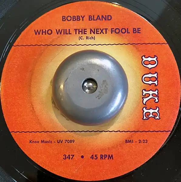 BOBBY BLAND / WHO WILL THE NEXT FOOL BE／BLUE MOONのアナログレコードジャケット (準備中)