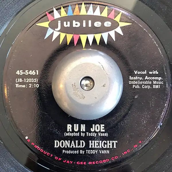 DONALD HEIGHT / RUN JOE／SOUL MONKEY TWIST