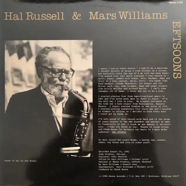 HAL RUSSELL & MARS WILLIAMS / EFTSOONSΥʥ쥳ɥ㥱å ()