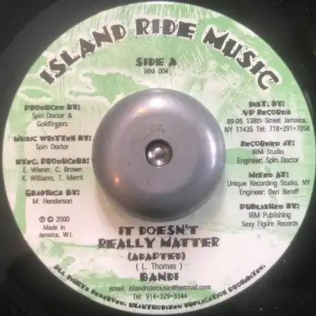 BANDI / IT DOESN'T REALLY MATTERのアナログレコードジャケット (準備中)