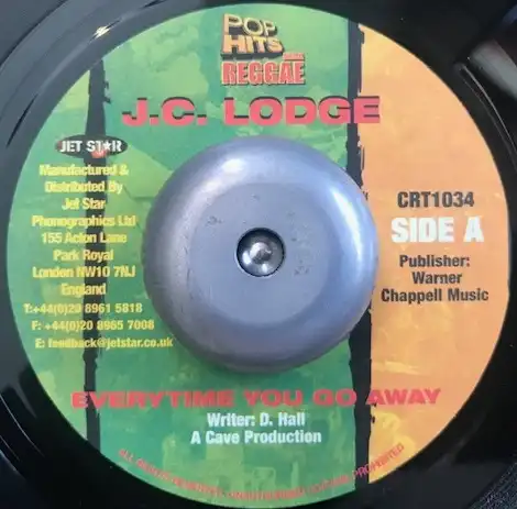 JC LODGE / EVERYTIME YOU GO AWAY ／ BREATHE