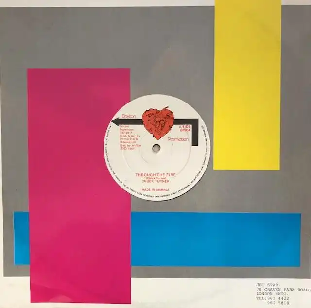 CHUCK TURNER ‎/ THROUGH THE FIREのアナログレコードジャケット (準備中)