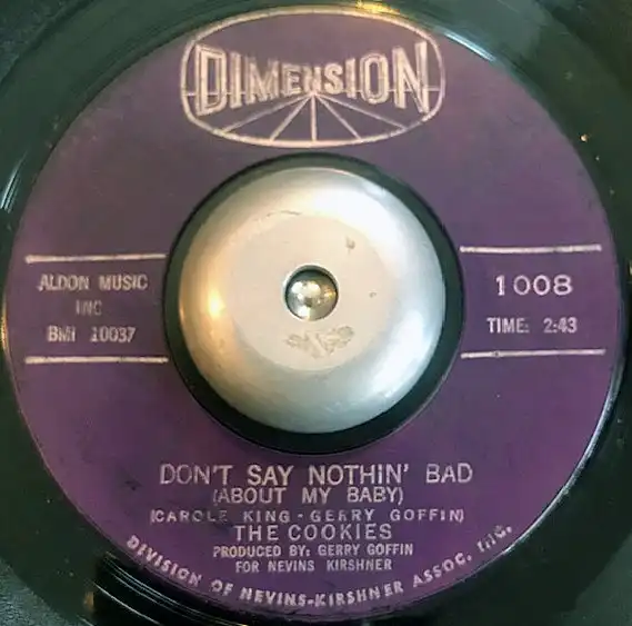 COOKIES / DON'T SAY NOTHIN' BAD (ABOUT MY BABY)／SOFTLY IN THE NIGHT 