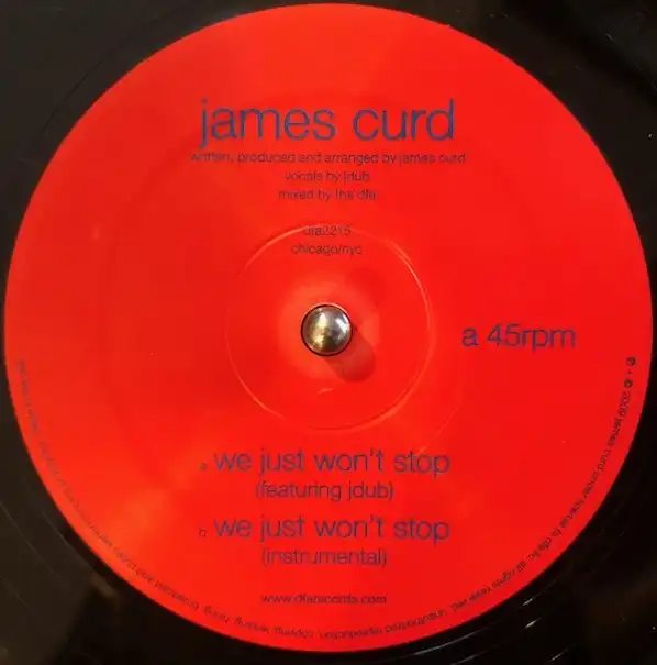 JAMES CURD / WE JUST WON'T STOP