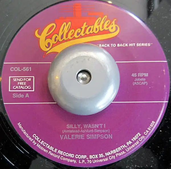 VALERIE SIMPSON / SILLY WASN'T I／CAN'T IT WAIT UNTIL TOMORROW