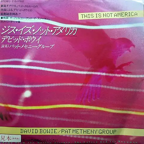 DAVID BOWIE  PAT METHENY GROUP / THIS IS NOT AMERICA