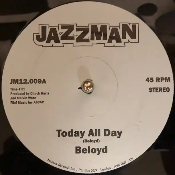 BELOYD / TODAY ALL DAY ／ GET INTO TO YOUR LIFEのアナログレコードジャケット (準備中)