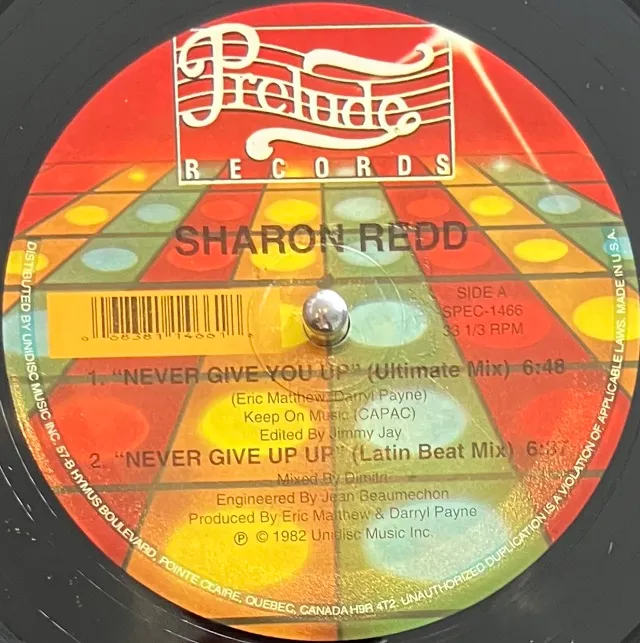 SHARON REDD / NEVER GIVE YOU UP