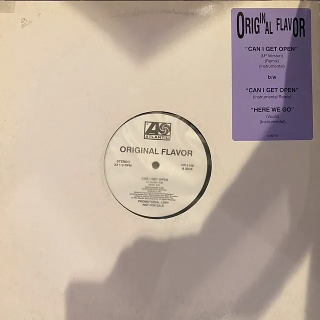 ORIGINAL FLAVOR / CAN I GET OPENのアナログレコードジャケット (準備中)