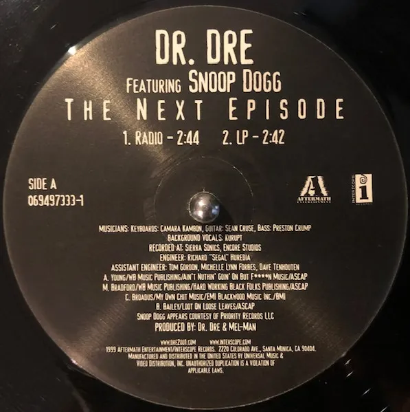 DR. DRE / NEXT EPISODE FEATURING SNOOP DOGG