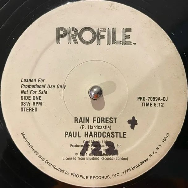 PAUL HARDCASTLE / RAIN FOREST (PROMO WHITE LABEL)