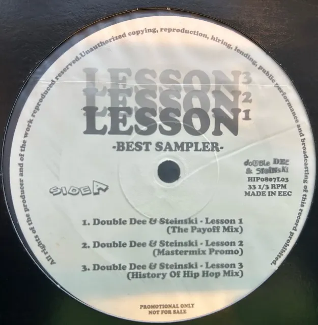 DOUBLE DEE & STEINSKI / LESSONS 1 - 3