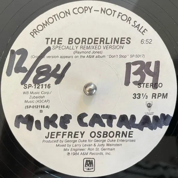 JEFFREY OSBORNE / BORDERLINES (PROMO)