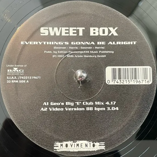 SWEET BOX / EVERYTHING'S GONNA BE ALRIGHT