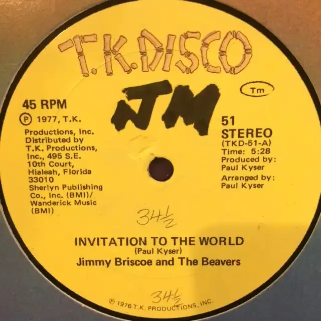 JIMMY BRISCOE & THE BEAVERS / INVITATION TO THE WO