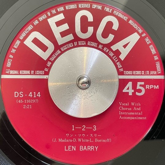 LEN BARRY / 1-2-3