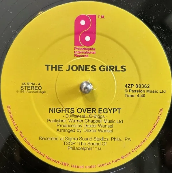 JONES GIRLS / NIGHTS OVER EGYPT