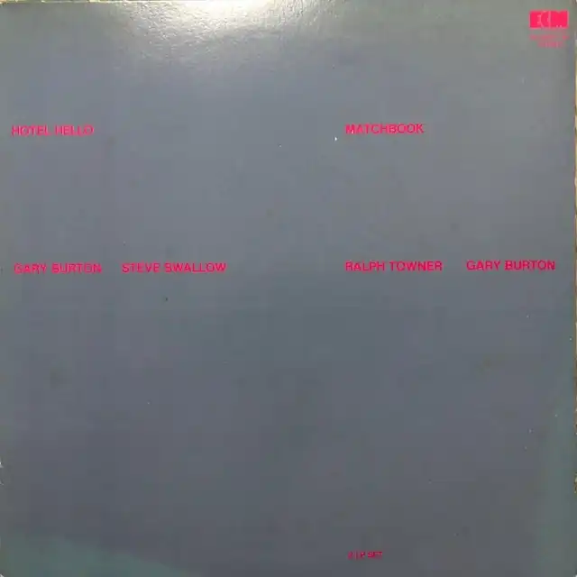 GARY BURTON / HOTEL HELLO  MATCHBOOKΥʥ쥳ɥ㥱å ()