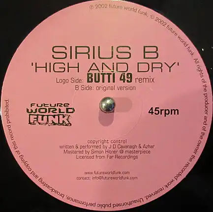 SIRIUS B / HIGH AND DRYΥʥ쥳ɥ㥱å ()