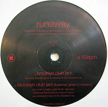 RUNAWAY / BROOKLYN CLUB JAMΥʥ쥳ɥ㥱å ()