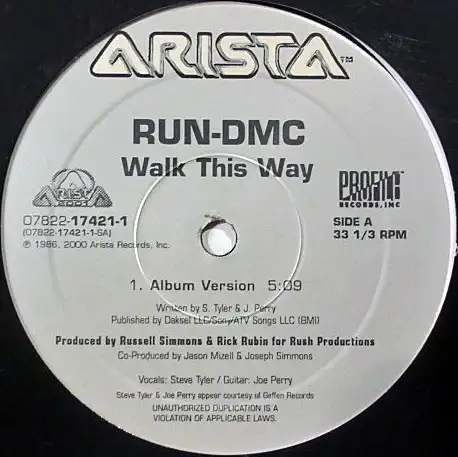 RUN DMC / WALK THIS WAY