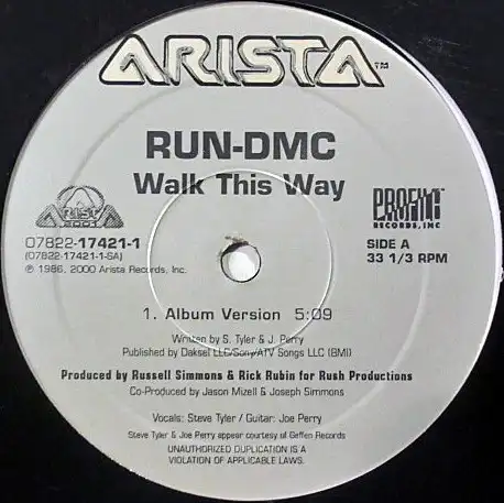 RUN DMC / WALK THIS WAYΥʥ쥳ɥ㥱å ()