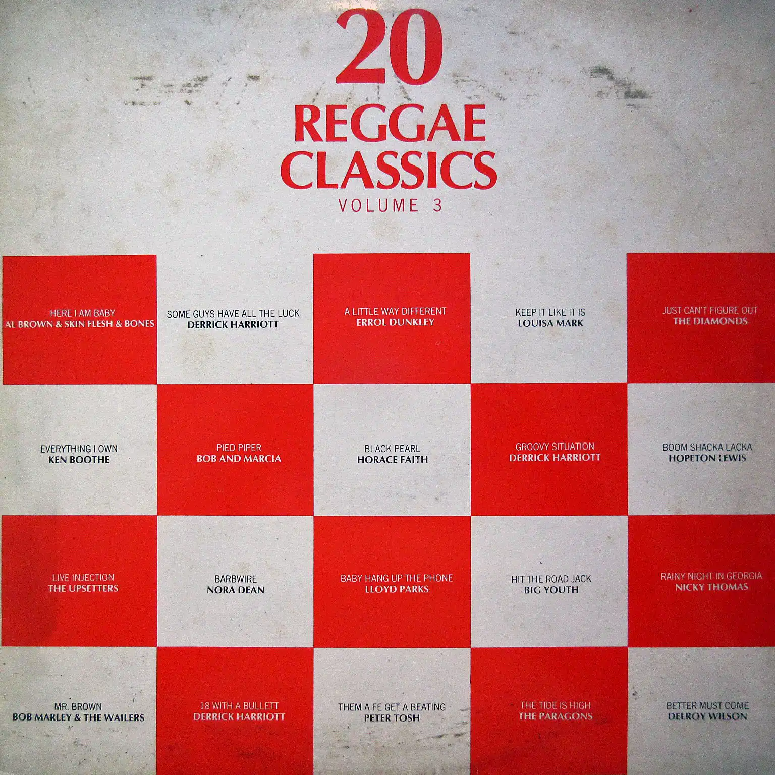 VARIOUS (KEN BOOTHE、PARAGONS) / 20 REGGAE CLASSICS VOLUME 3のアナログレコードジャケット (準備中)
