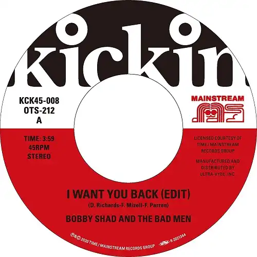 BOBBY SHAD AND THE BAD MEN  JOHNNY COLES / I WANT YOU BACK (EDIT)  NEVER CAN SAY GOODBYE Υʥ쥳ɥ㥱å ()