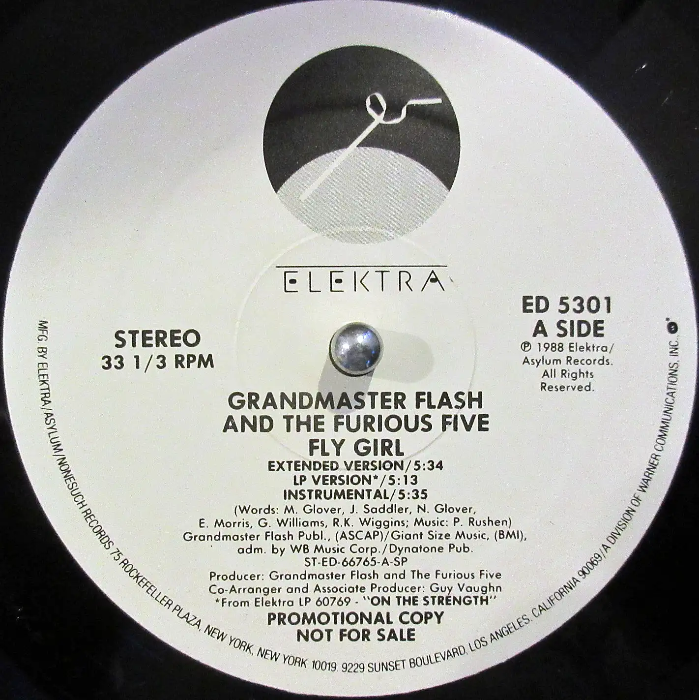 GRANDMASTER FLASH AND THE FURIOUS FIVE / FLY GIRL